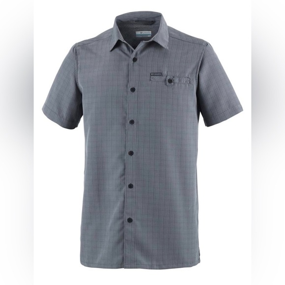 Columbia. Men’s Declination Trail™ II Short Sleeve Shirt. Slate Gray. Medium - Picture 1 of 10